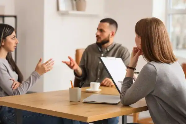 Image of couple access free mediation using family mediation voucher scheme Carlisle
